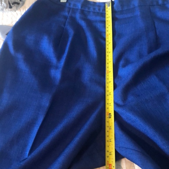 VTG  2 piece Cobalt Blue and white Pantsuit - Picture 3 of 16